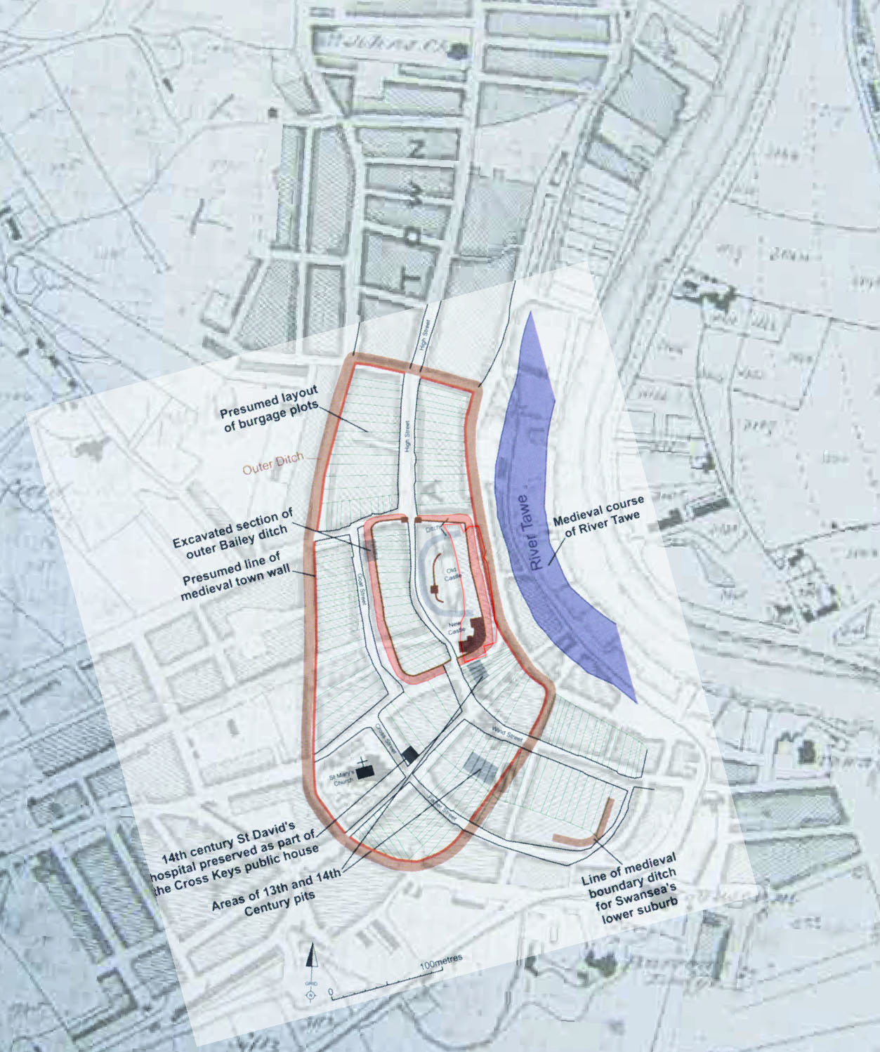 Mapping Medieval Swansea City Witness