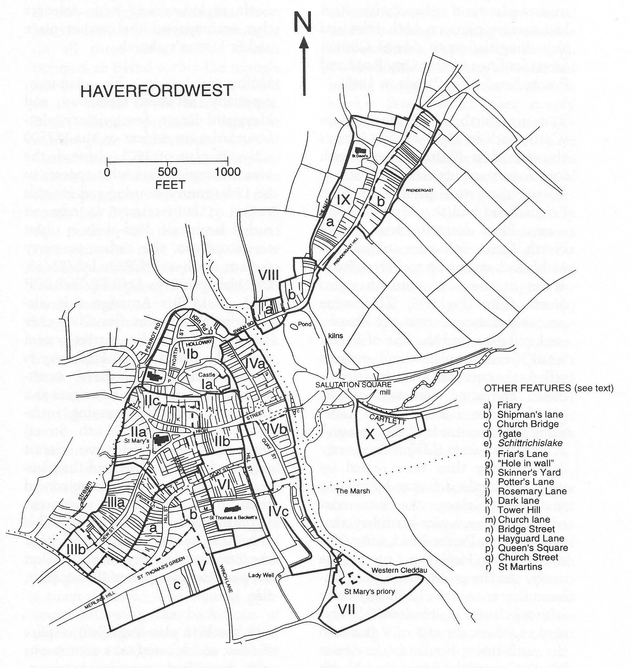 Plan analysis of Haverfordwest